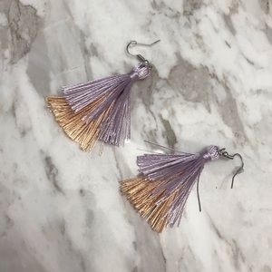 Two tier tassel earrings